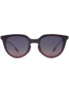 Burberry Eyewear Keyhole Round Frame Shield Sunglasses - Pink