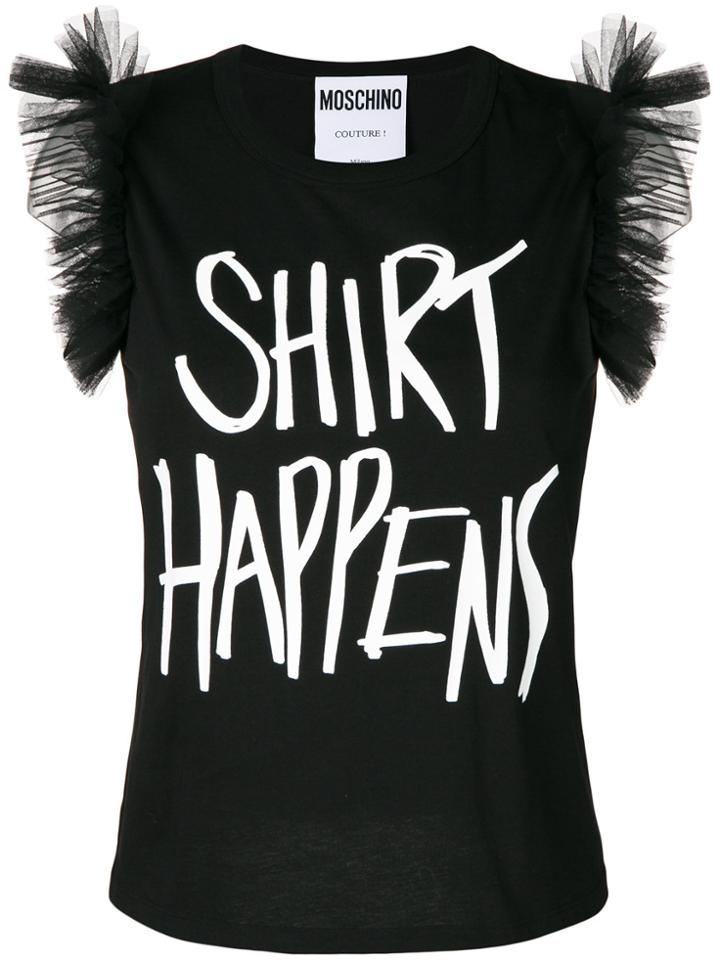 Moschino Shirt Happens T-shirt - Black