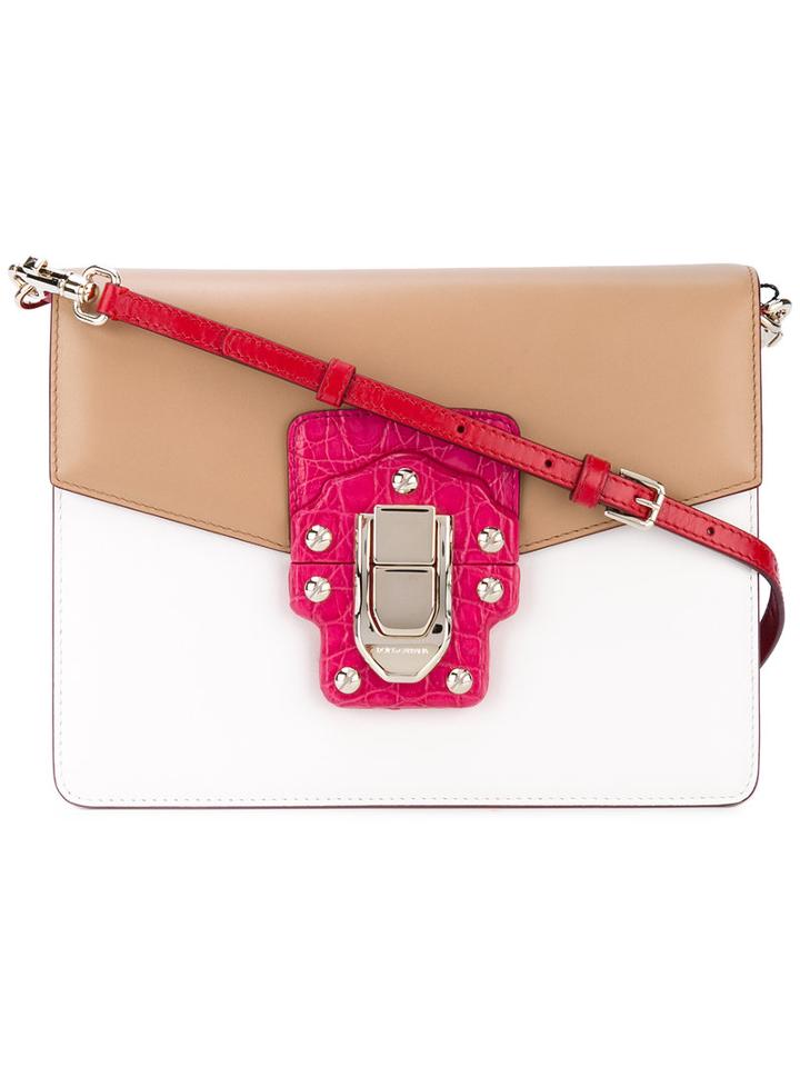 Dolce & Gabbana - 'lucia' Crossbody Bag - Women - Calf Leather - One Size, White, Calf Leather