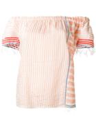 Lemlem - Striped Blouse - Women - Cotton/acrylic - S, Pink/purple, Cotton/acrylic