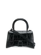 Balenciaga Hourglass Top Handle Xs - Black