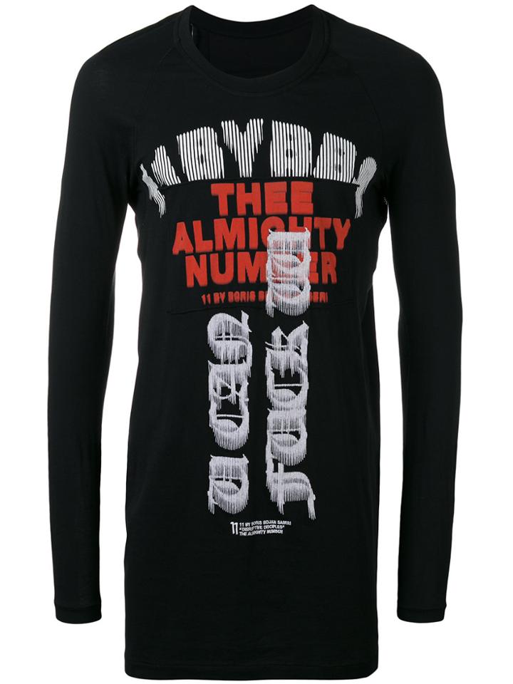 11 By Boris Bidjan Saberi Dye Print Top - Black