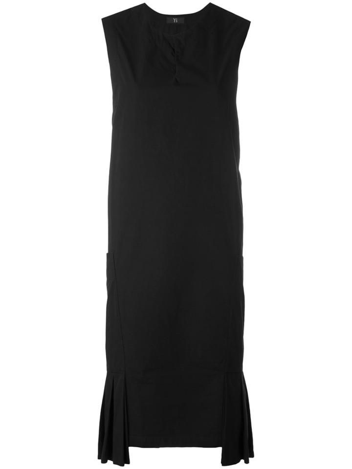 Y's - Pocket Dress With Pleats - Women - Cotton - 2, Black, Cotton