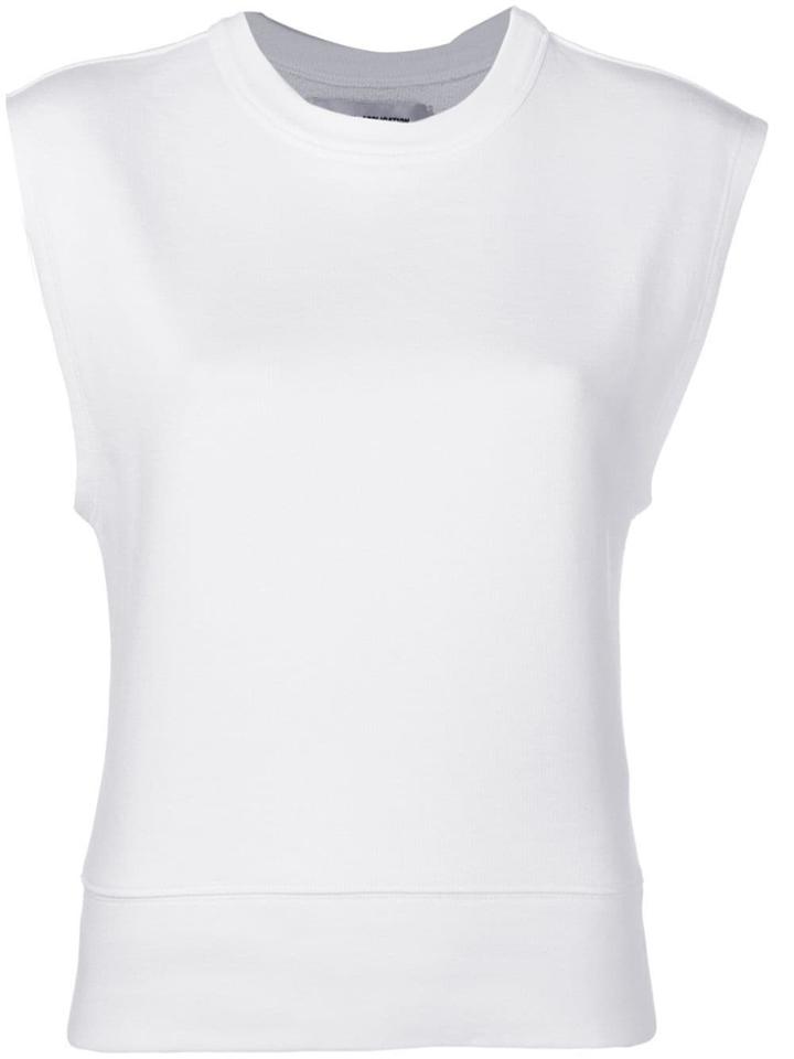 A Plan Application Sleeveless Sweatshirt - White