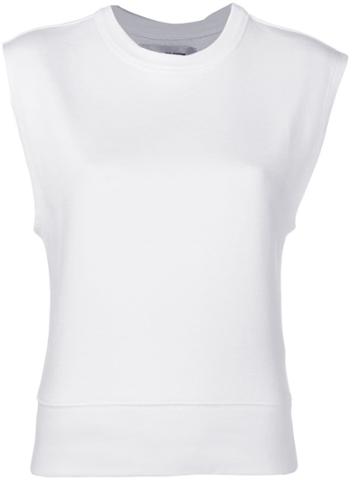 A Plan Application Sleeveless Sweatshirt - White