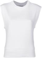 A Plan Application Sleeveless Sweatshirt - White