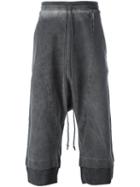Lost & Found Rooms Layered Shorts, Men's, Size: Medium, Grey, Cotton/spandex/elastane