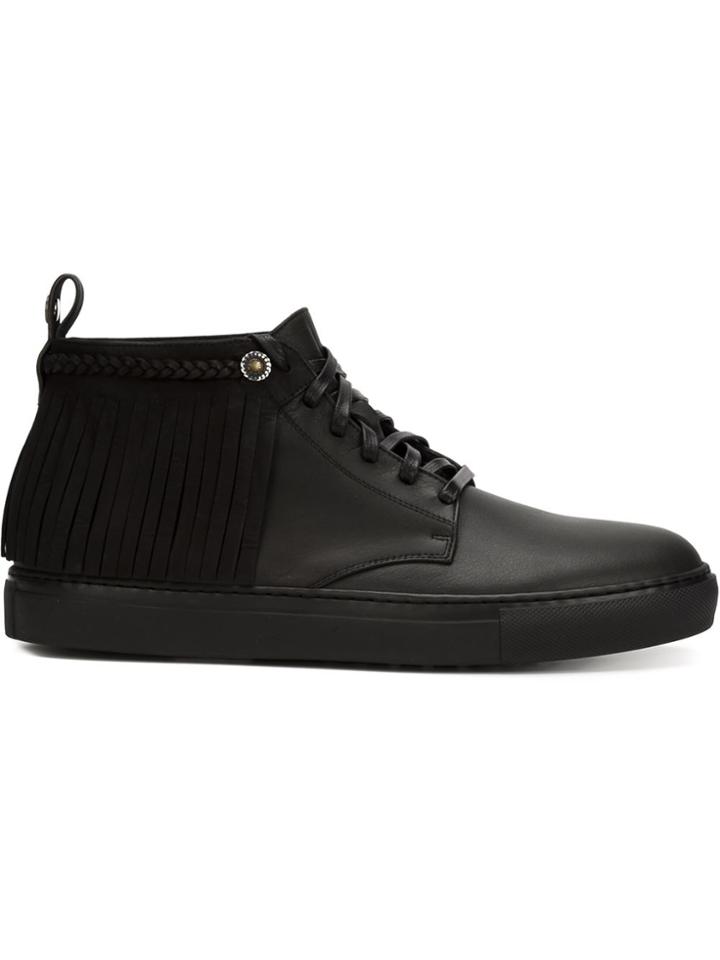 Valas Fringe Sneakers - Black