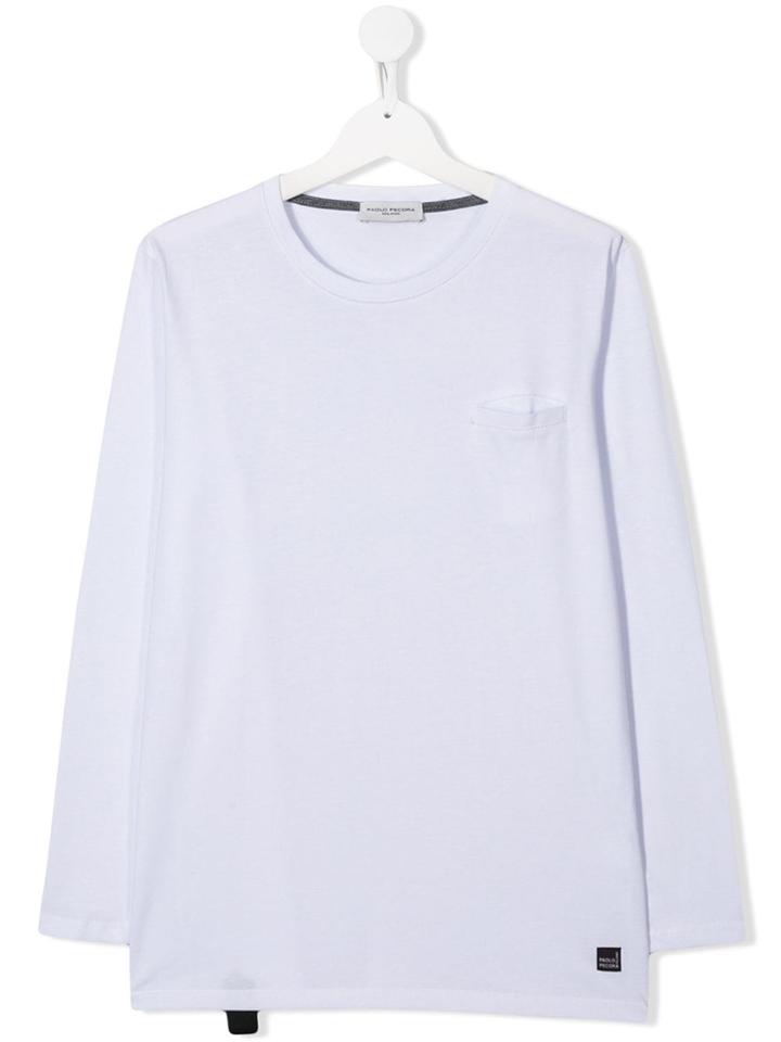 Paolo Pecora Kids Long Sleeve Top - White