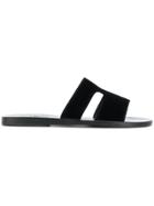 Ancient Greek Sandals Apteros Sandals - Black