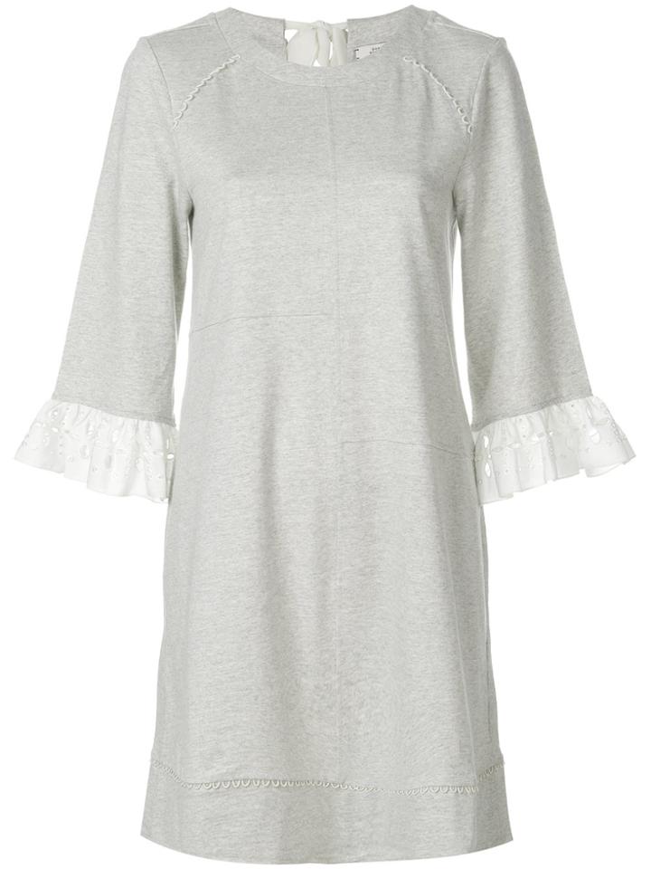 Dorothee Schumacher Frill Sleeved Sweater Dress - Grey