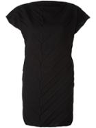 Issey Miyake Cauliflower Herringbone Pleat Long Top, Women's, Black, Polyester