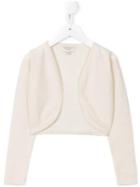 Cashmirino - Cropped V-neck Cardigan - Kids - Cashmere - 3 Yrs, Nude/neutrals