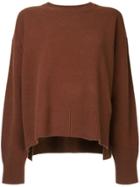 Le Ciel Bleu Crew Neck Jumper - Brown