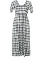 The Great Gimlet Checked Midi Dress - White