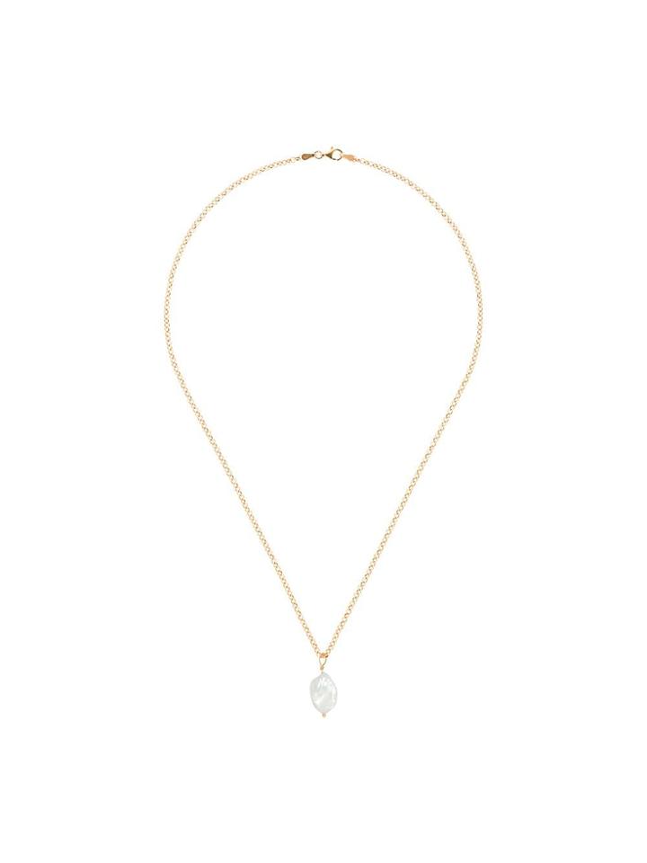 Holly Ryan Pearl Pendant Necklace - Metallic