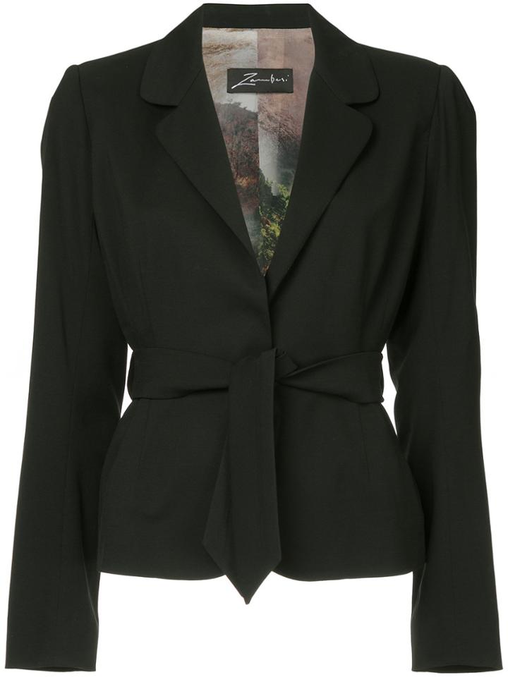 Zambesi Metropolitan Tie Waist Blazer - Black