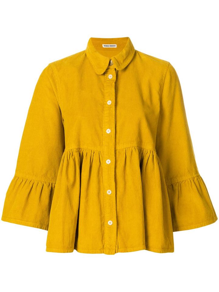 Henrik Vibskov Flared Shirt - Yellow & Orange