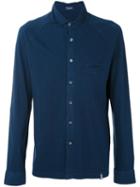 Drumohr - Chest Pocket Shirt - Men - Cotton - M, Blue, Cotton