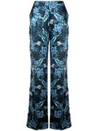 Altuzarra Bani Floral Print Trousers - Blue