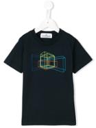 Stone Island Kids Print T-shirt, Boy's, Size: 6 Yrs, Blue