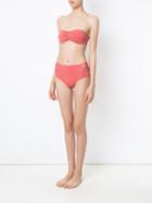 Brigitte - Bandeau Bikini Set - Women - Spandex/elastane/polyimide - G, Pink/purple, Spandex/elastane/polyimide