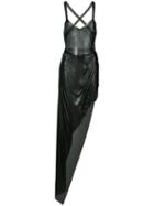 Fannie Schiavoni Asymmetric Chainmail Dress - Black