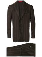 Isaia Pinstripe Embroidered Suit - Unavailable
