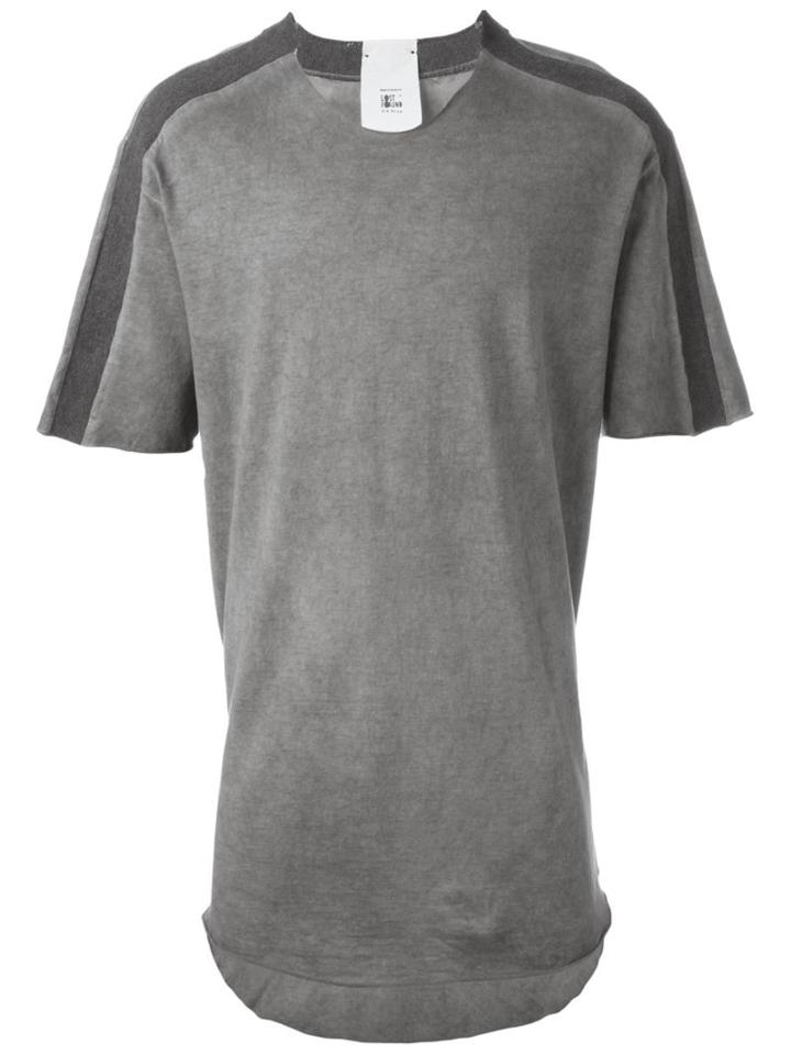 Lost & Found Rooms Shoulder Stripes T-shirt, Men's, Size: Xl, Grey, Cotton