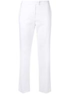 Blugirl Cropped Tailored Trousers - White