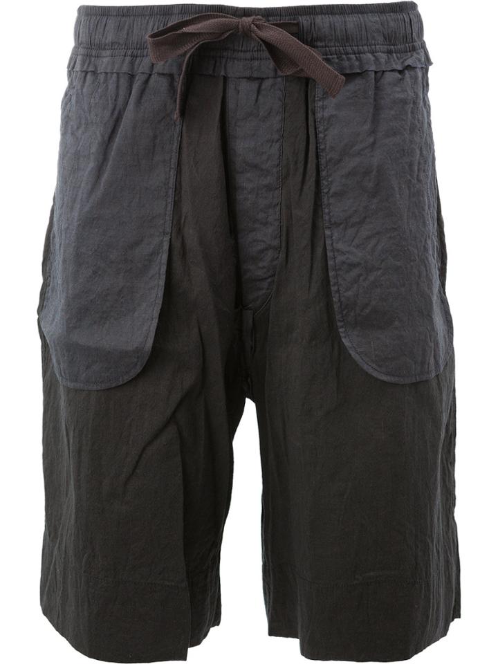 Ziggy Chen Drawstring Bermuda Shorts - Blue