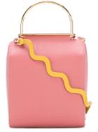 Roksanda Waves Crossbody Bag, Women's, Pink/purple, Calf Leather/polyamide/polyurethane