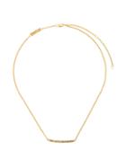 Bjorg A Breaking Wave Necklace, Women's, Metallic, Diamond/gold Plated Sterling Silver