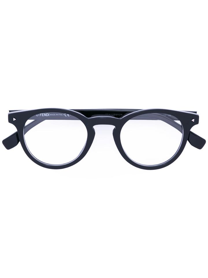Fendi Eyewear Classic Round Glasses - Black