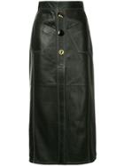 Ellery Aggie Leather Skirt - Black