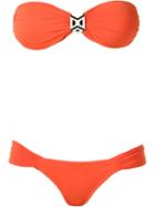 Sub Bandeau Bikini Set, Women's, Size: G, Yellow/orange, Polyamide/spandex/elastane