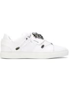 Versace Medusa Low Sneakers, Men's, Size: 44, White, Calf Leather/rubber