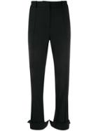 Rokh Tailored Split Hem Trousers - Black