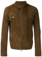Desa 1972 Collared Jacket, Men's, Size: 50, Brown, Cotton/suede