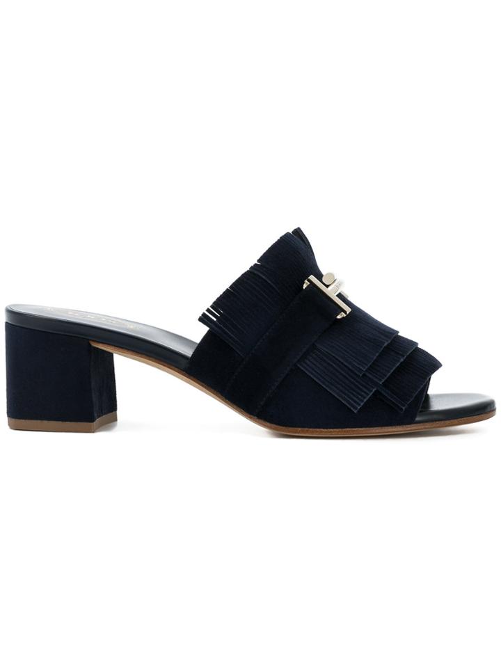 Tod's Frilled Sandals - Blue
