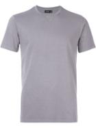 Jil Sander Crew Neck T-shirt, Men's, Size: L, Grey, Cotton