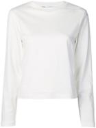Y-3 Long-sleeve Graphic Print Top - White