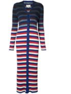 Maison Margiela Gradient Cardigan Dress, Women's, Size: Small, Blue, Cotton