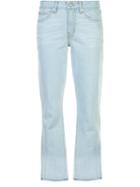 Derek Lam 10 Crosby Flared Jeans, Women's, Size: 28, Blue, Cotton/elastodiene