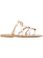 Ancient Greek Sandals Strappy Sandals - Silver