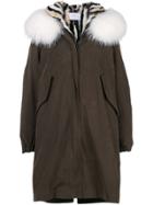 Forte Dei Marmi Couture Fur Hood Parka Coat - Brown