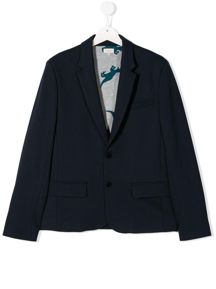 Paul Smith Junior Teen Cotton Blazer - Blue