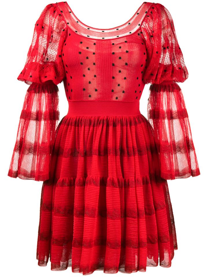 Alexander Mcqueen Tiered Polka Dot Dress