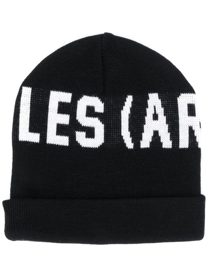 Les (art)ists Intarsia Knit Beanie - Black