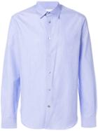 Paul Smith Charm Button Long Sleeve Shirt - Blue